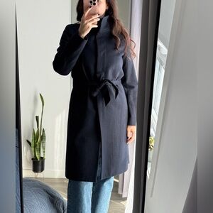 Uniqlo Dark Blue Wool & Cashmere blend Coat